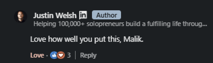 Justin testimonial for Growlioo